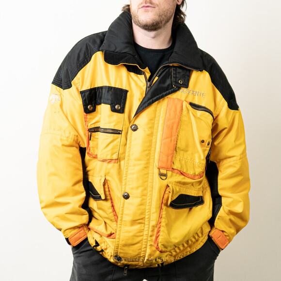 Vintage 90s Puffer Ski Jacket Coat Parka by Descente - XL - Picture 1 of 10